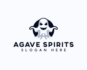 Scary Ghost Creepy logo design