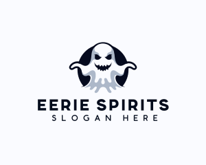 Scary Ghost Creepy logo design