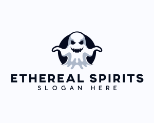 Scary Ghost Creepy logo design