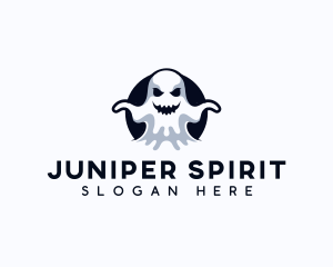 Scary Ghost Creepy logo design