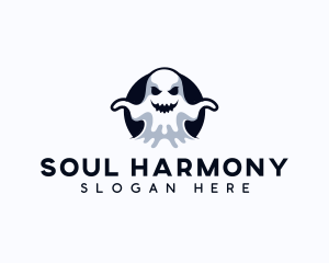 Scary Ghost Creepy logo design