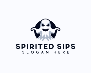 Scary Ghost Creepy logo design