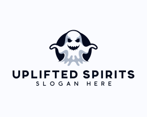 Scary Ghost Creepy logo design