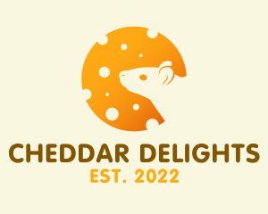 Cheddar Mouse Silhouette logo