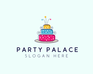 Fancy Birthday Cake logo design