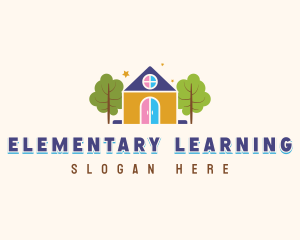 Preschool Kindergarten Learning logo design