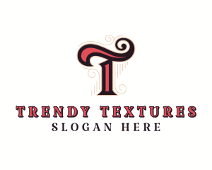 Artistic Retro Lifestyle Letter T logo design