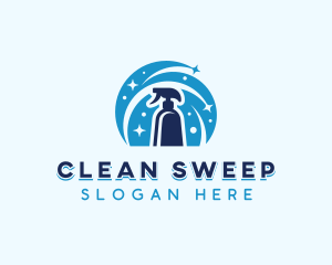 Cleaning Sprayer Disinfection logo design