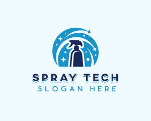 Cleaning Sprayer Disinfection logo design