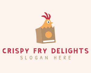 Rooster Chicken Delivery logo design