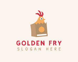 Rooster Chicken Delivery logo design