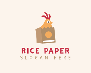 Rooster Chicken Delivery logo design