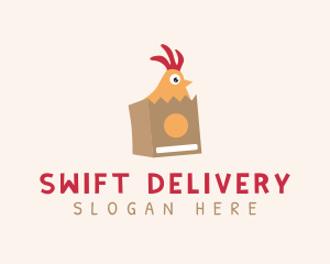 Rooster Chicken Delivery logo design