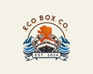 Seafood Ocean Crab logo design