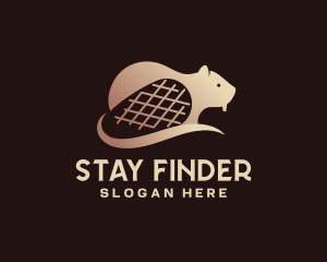 Wild Beaver Animal logo