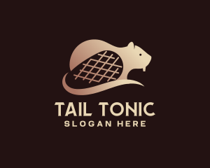 Wild Beaver Animal logo