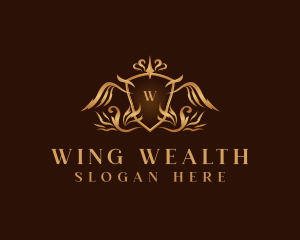 Royalty Crest Wings logo design