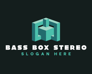 Data Box Cube logo design