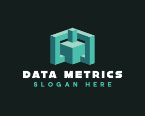 Data Box Cube logo design