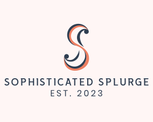 Spiral Waves Letter S logo design