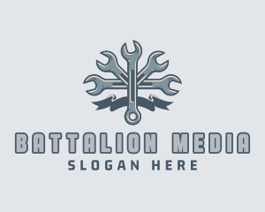 Mechanic Hardware Wrench  logo design