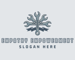 Mechanic Hardware Wrench  logo design