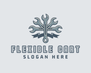 Mechanic Hardware Wrench  logo design