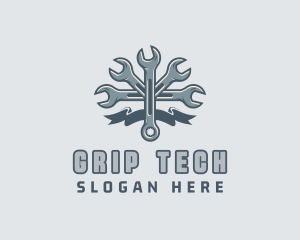 Mechanic Hardware Wrench  logo design