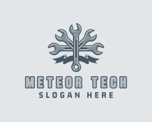 Mechanic Hardware Wrench  logo design