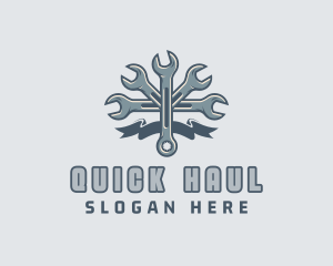 Mechanic Hardware Wrench  logo design