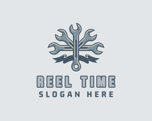 Mechanic Hardware Wrench  logo design