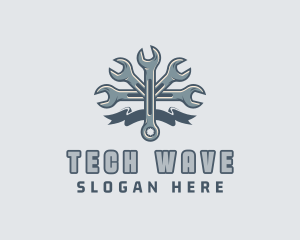 Mechanic Hardware Wrench  logo design