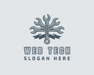 Mechanic Hardware Wrench  logo design