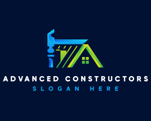 Hammer Builder Construction logo design