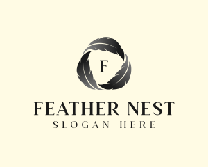 Feather Writer Author logo design