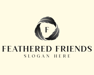 Feather Writer Author logo design