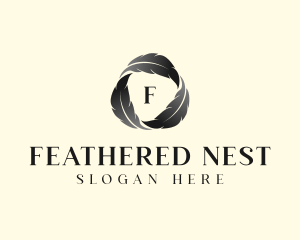 Feather Writer Author logo design