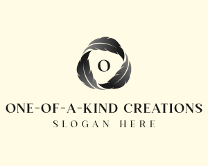 Feather Writer Author logo design