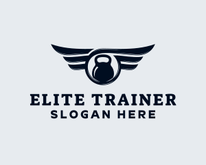 Kettlebell Wings Gym logo design