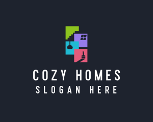 Apartment Home Interior logo design