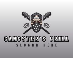 Skull Gangster Thug logo