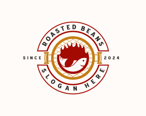 Barbecue Grill Fish logo