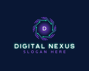 Cyber Technology Digital logo design