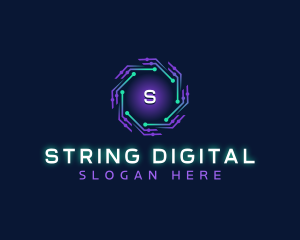 Cyber Technology Digital logo design