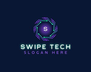 Cyber Technology Digital logo design