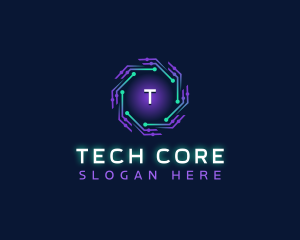 Cyber Technology Digital logo design