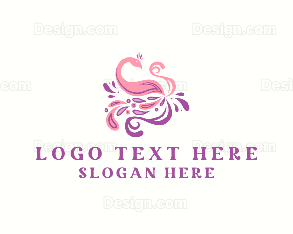 Swan Swirl Paint Logo