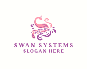 Swan Swirl Paint logo