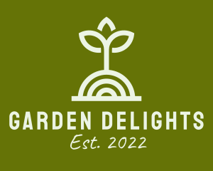 Garden Seedling Plant  logo design