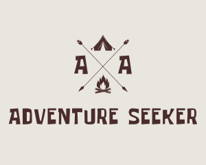 Outdoor Campsite Adventure logo design